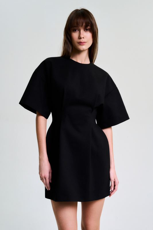 Платье с коротким рукавом BLACK